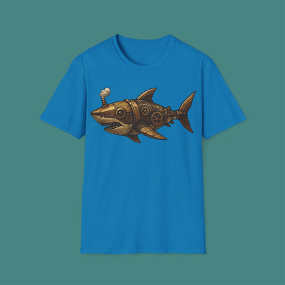Steampunk Mechanical Shark Unisex T-Shirt