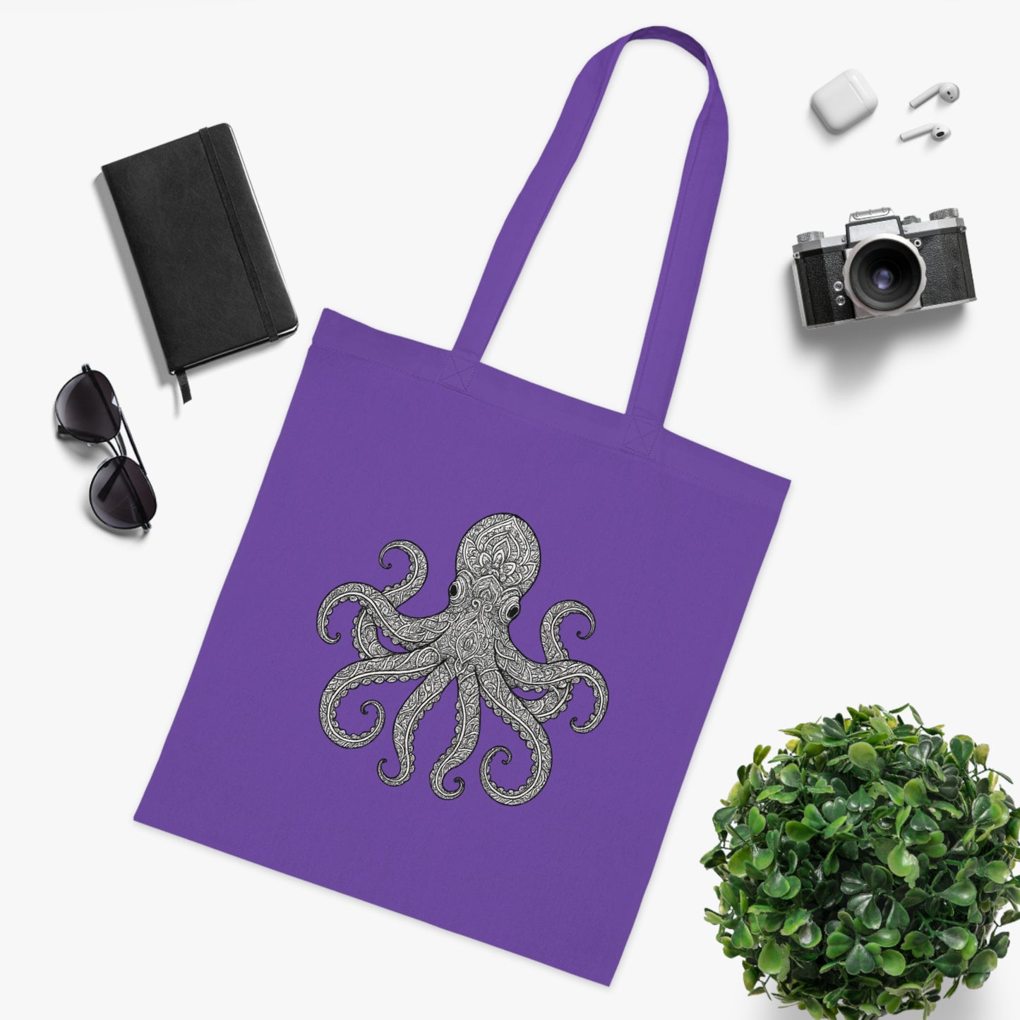 Intricate Mandala Octopus Tote Bag
