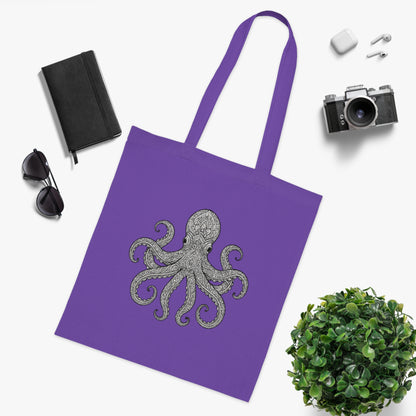 Intricate Mandala Octopus Tote Bag