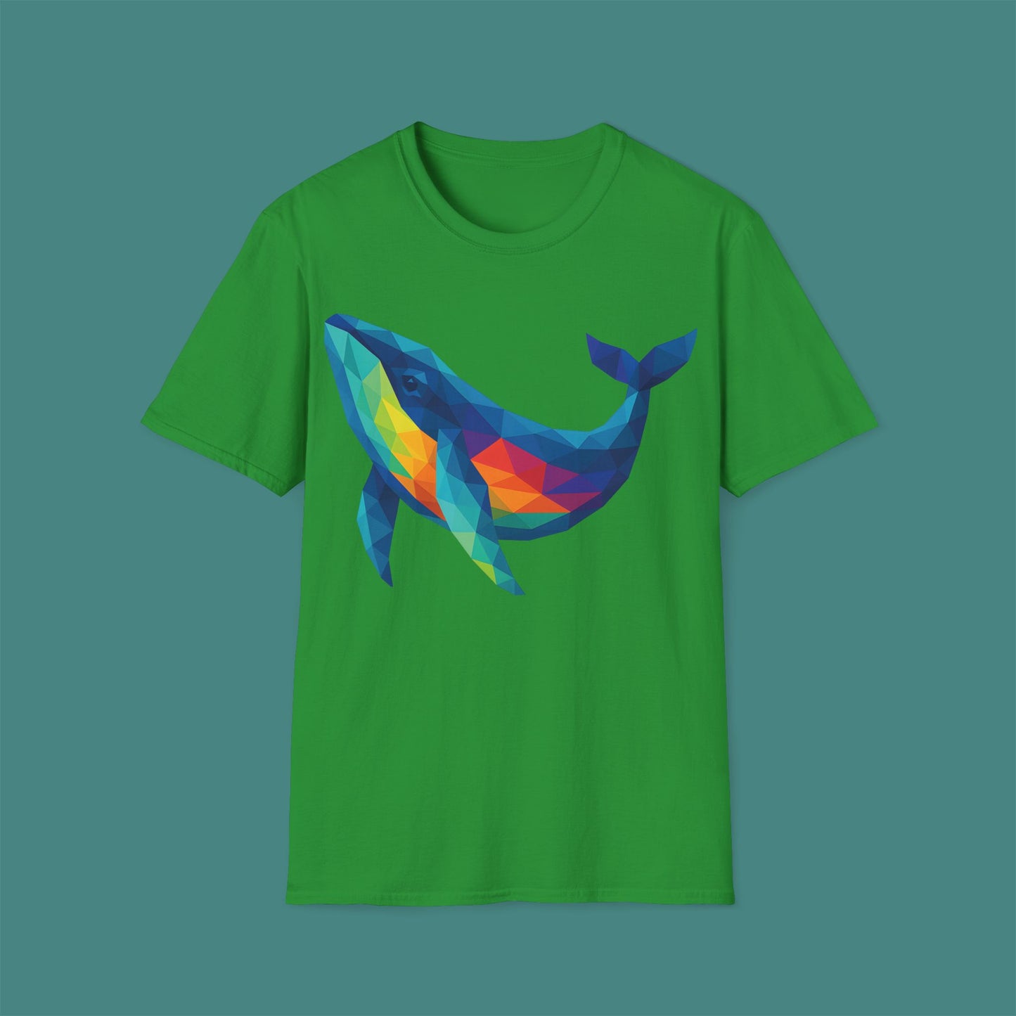 Geometric Polygon Whale Unisex T-Shirt