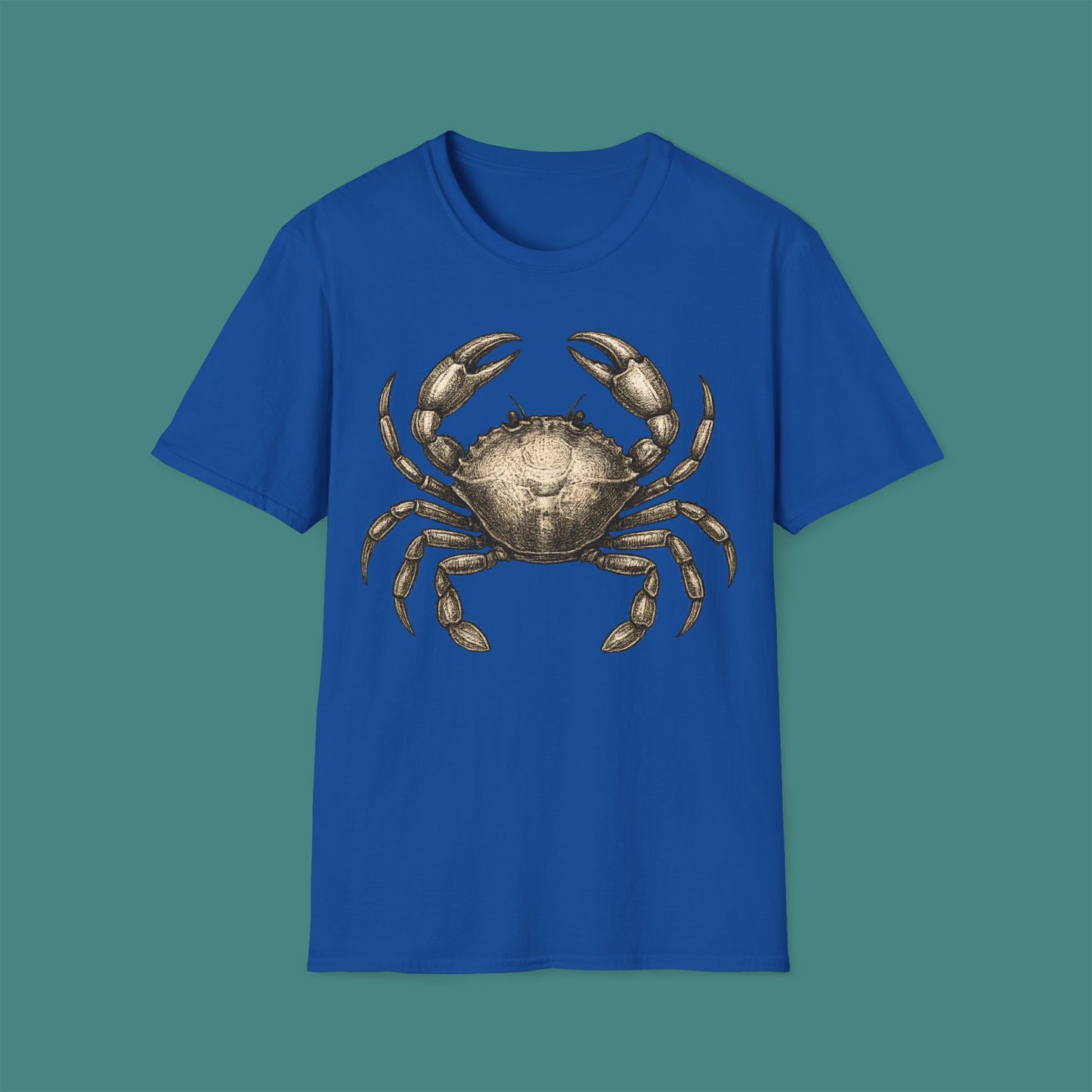 Vintage Etching Crab Unisex T-Shirt