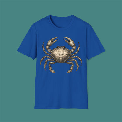 Vintage Etching Crab Unisex T-Shirt
