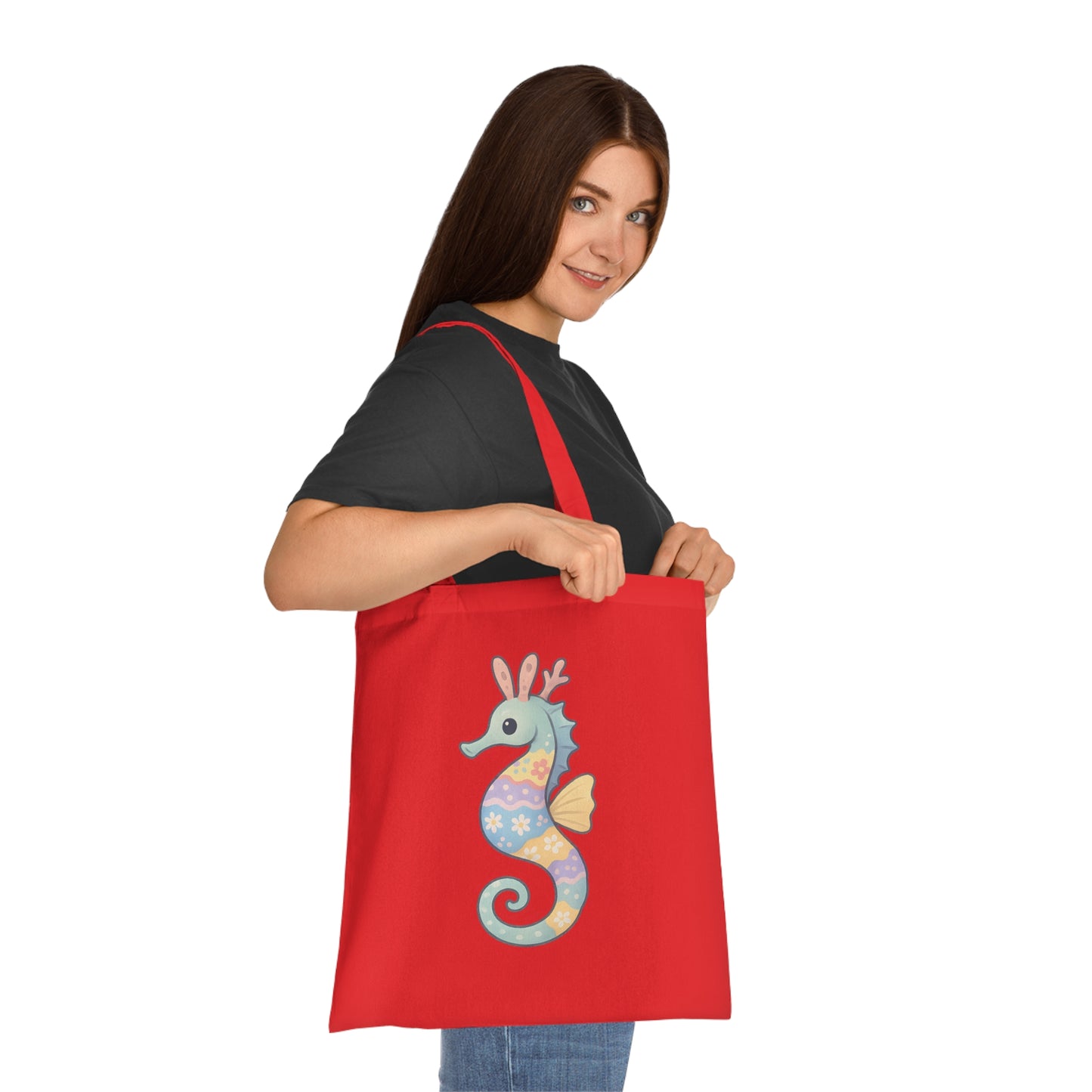 Easter Seahorse Tote Bag