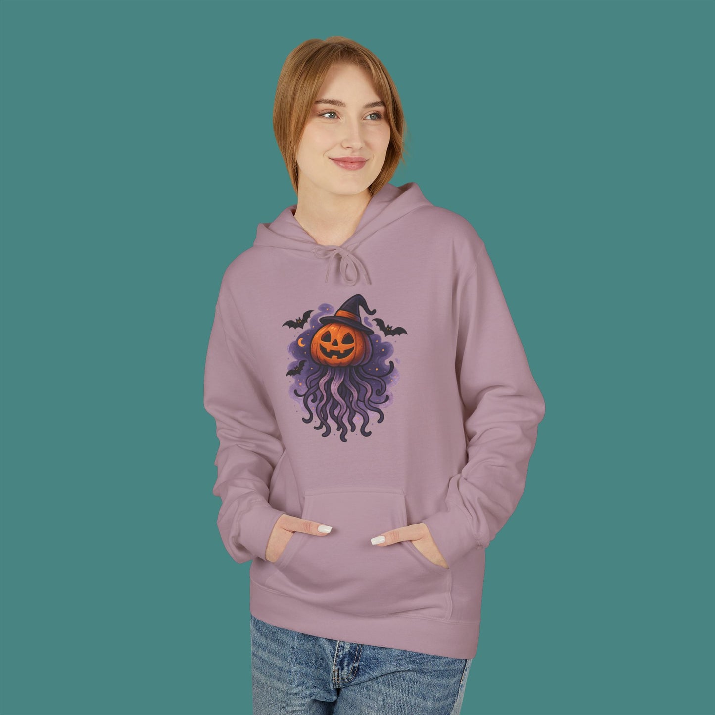 Halloween Jellyfish Fleece Unisex Hoodie