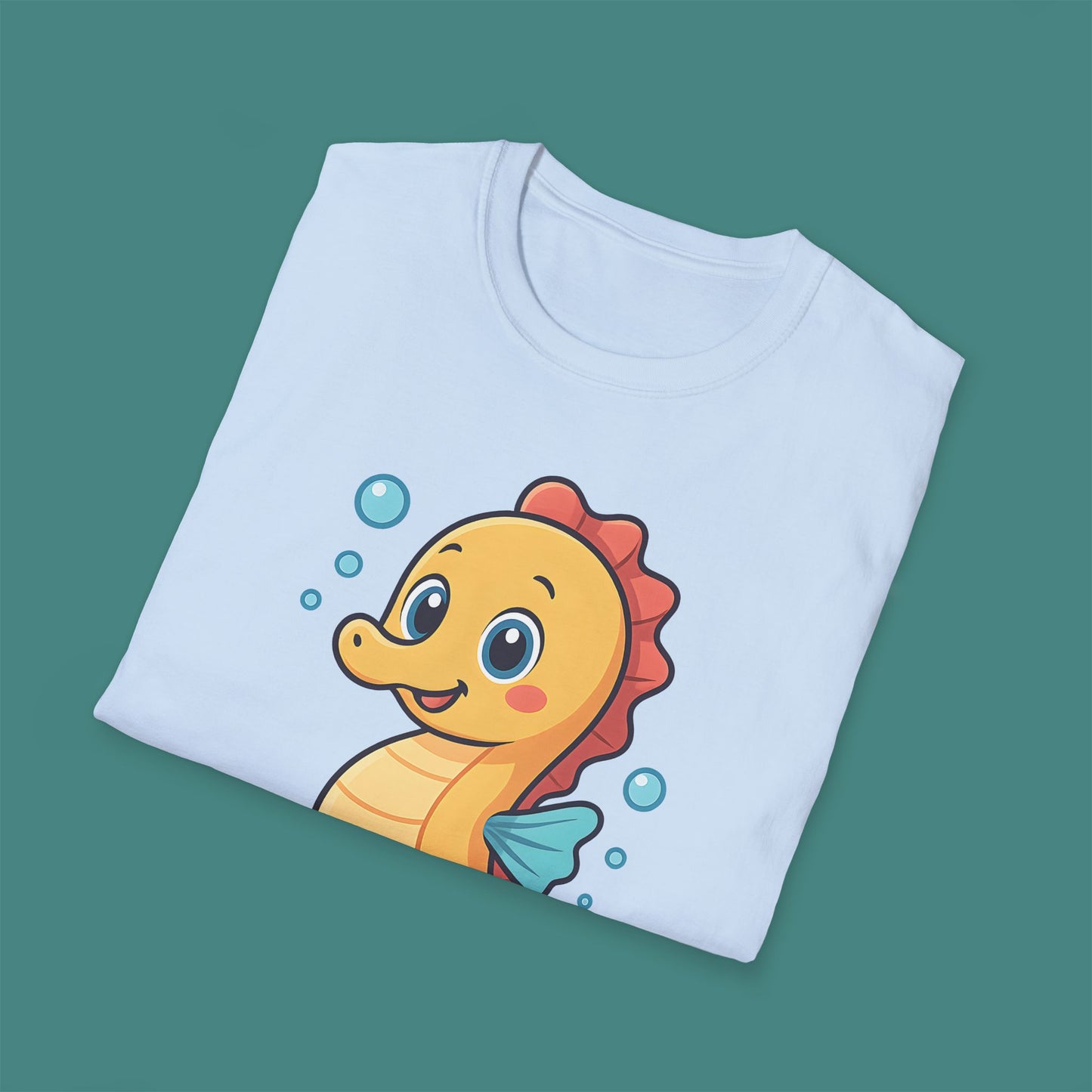Cartoon Cute Seahorse Unisex T-Shirt