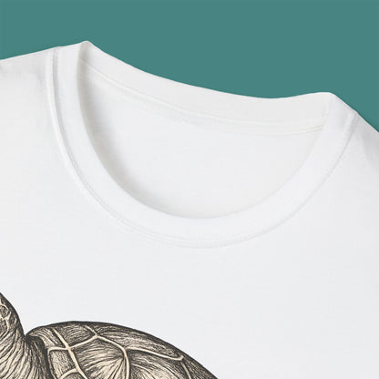 Vintage Etching Turtle Unisex T-Shirt