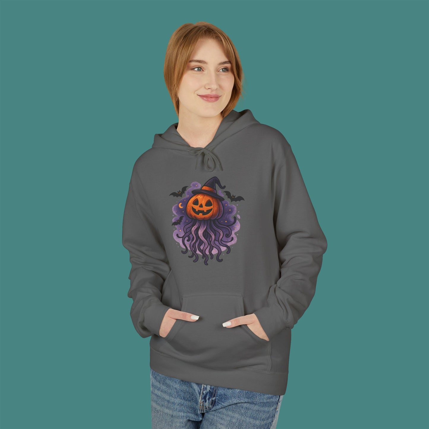Halloween Jellyfish Fleece Unisex Hoodie