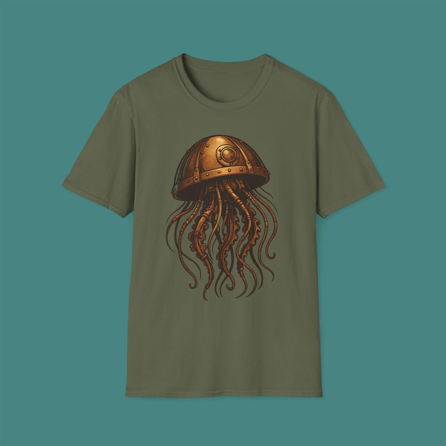 Steampunk Mechanical Jellyfish Unisex T-Shirt