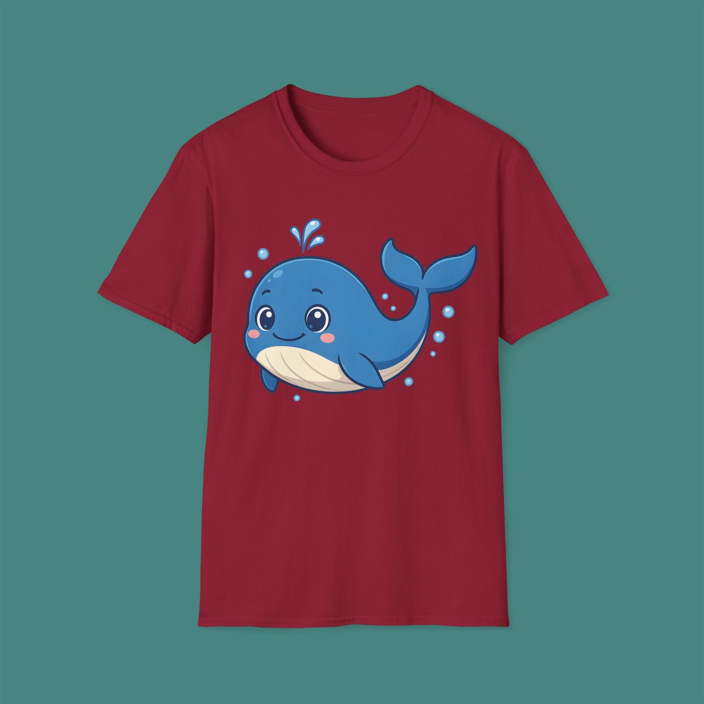 Cartoon Cute Whale Unisex T-Shirt