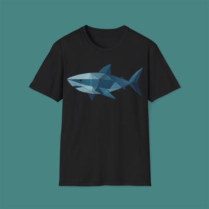 Geometric Polygon Shark Unisex T-Shirt
