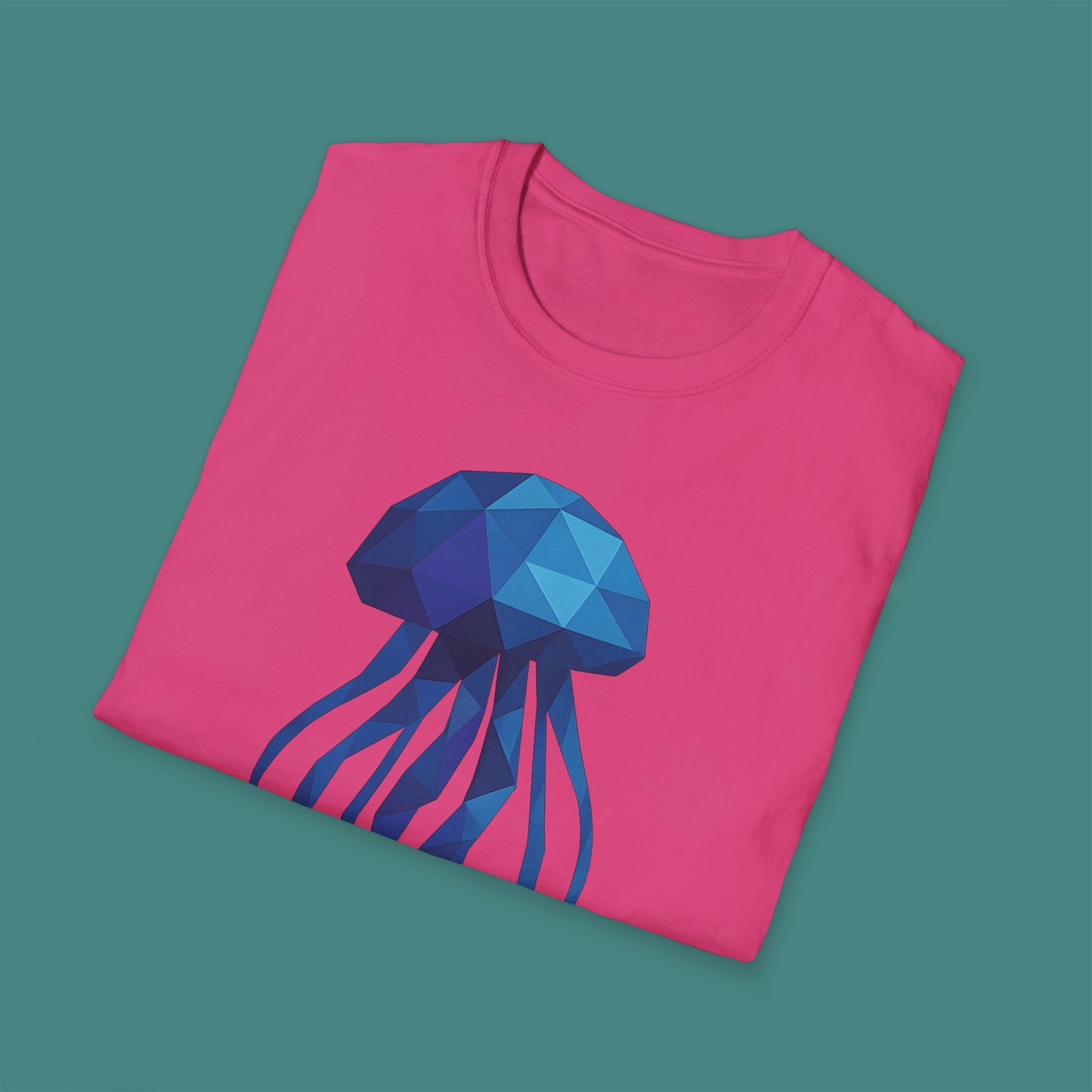 Geometric Polygon Jellyfish Unisex T-Shirt