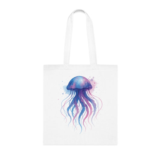 Watercolor Splash Jellyfish Tote Bag
