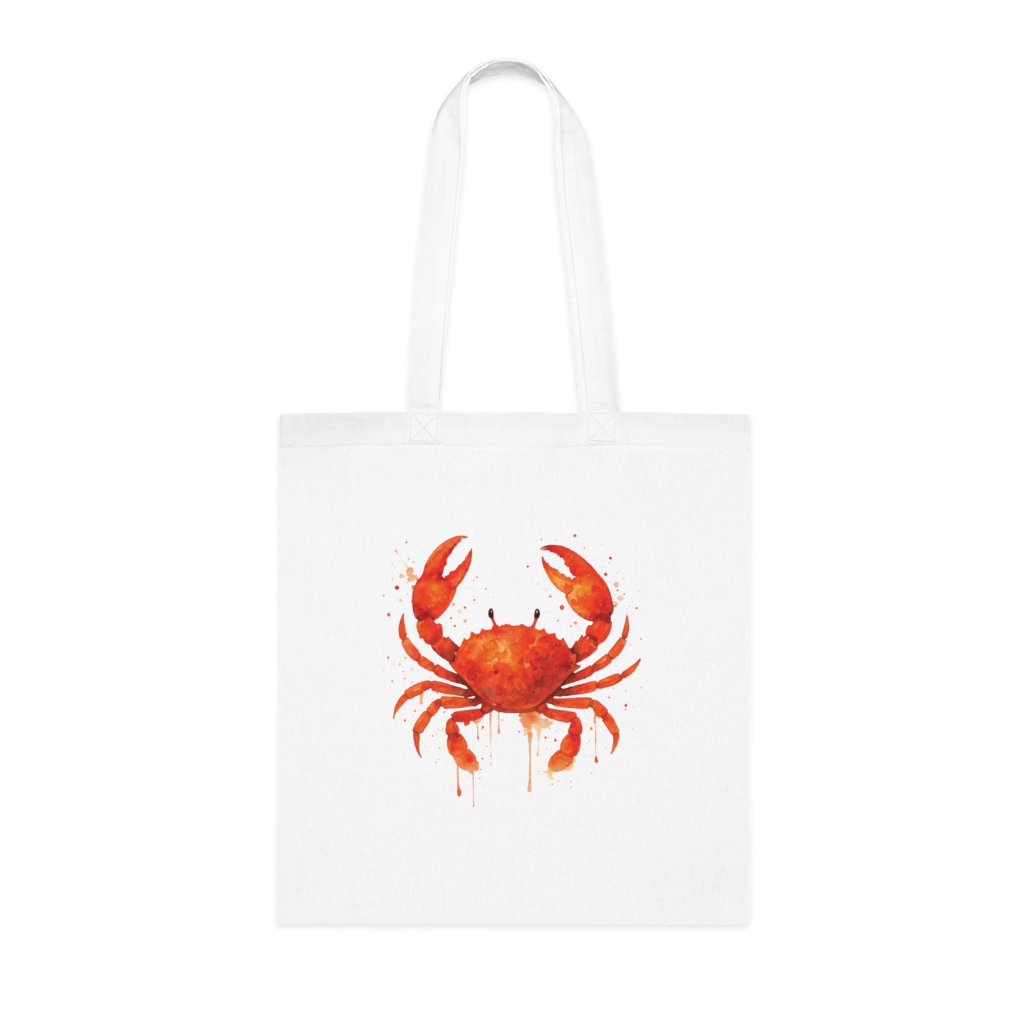 Watercolor Splash Crab Tote Bag