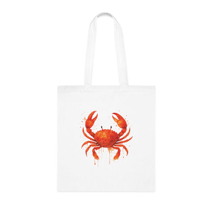 Watercolor Splash Crab Tote Bag