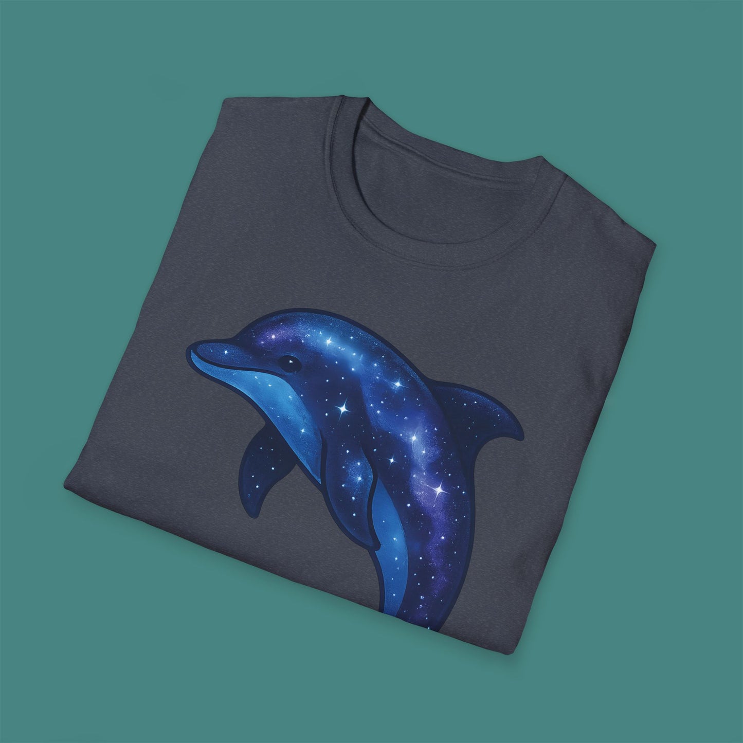 Cosmic Galaxy Dolphin Unisex T-Shirt