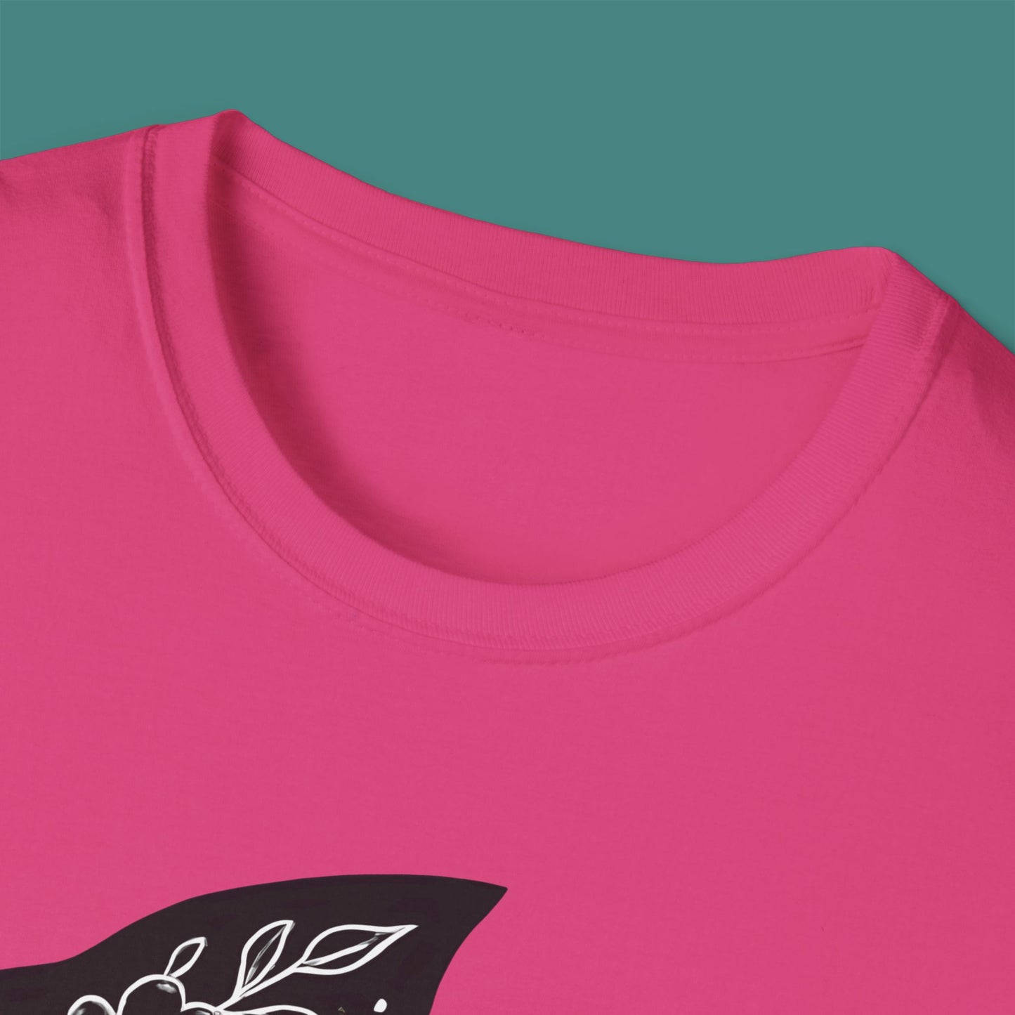 Floral Fish Silhouette Unisex T-Shirt