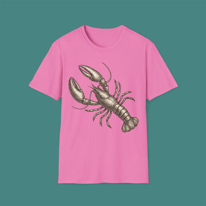 Vintage Etching Lobster Unisex T-Shirt