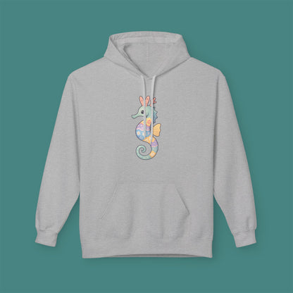 Easter Seahorse Fleece Unisex Hoodie