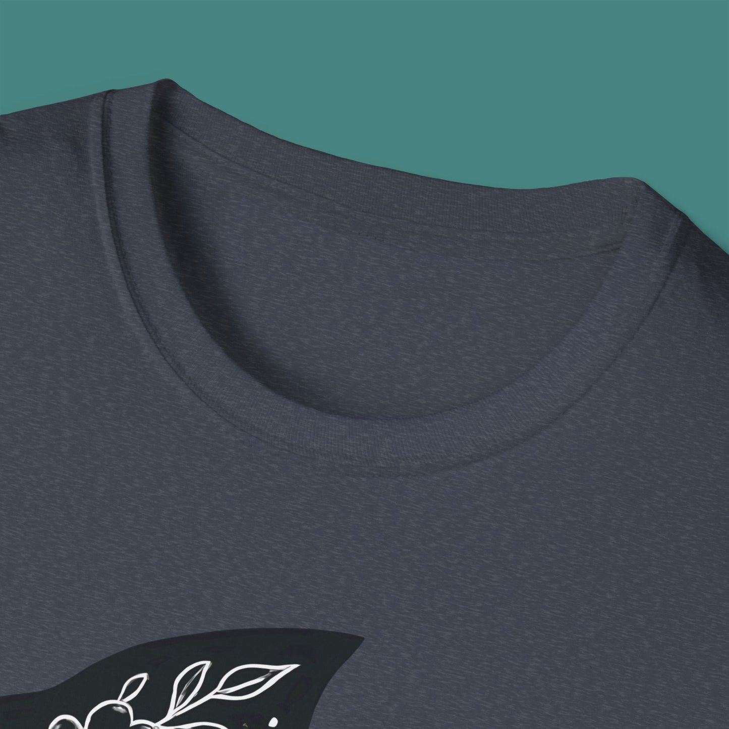 Floral Fish Silhouette Unisex T-Shirt