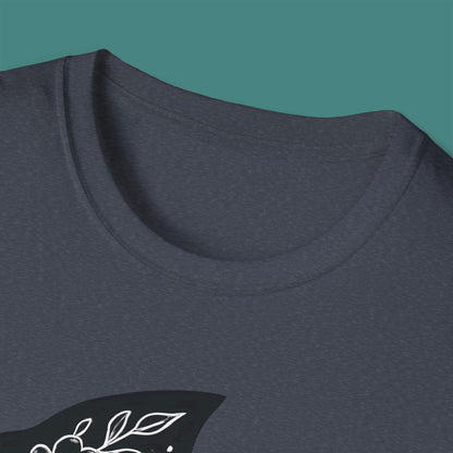 Floral Fish Silhouette Unisex T-Shirt