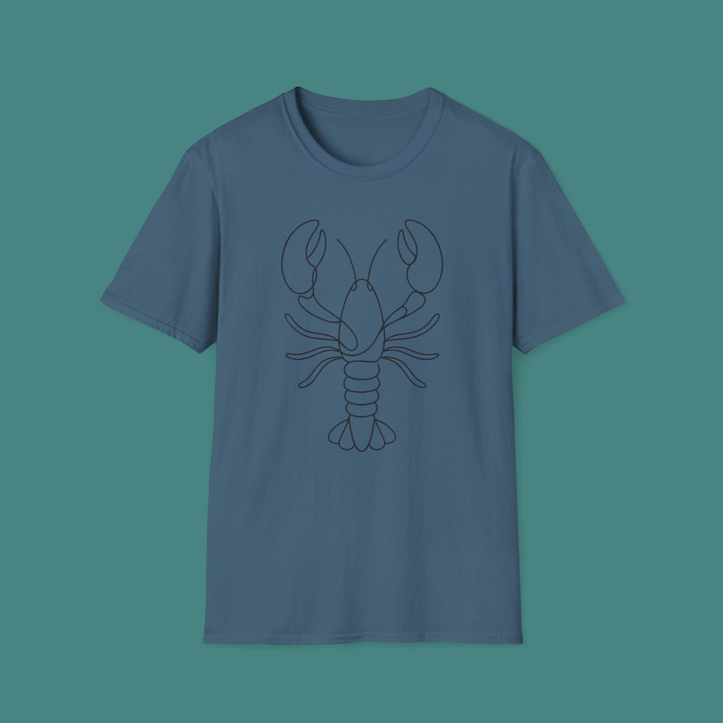 Minimalist Line Art Lobster Unisex T-Shirt