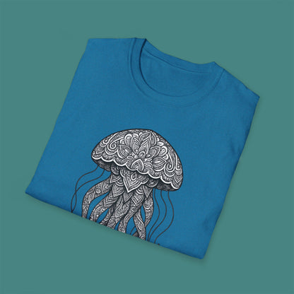 Intricate Mandala Jellyfish Unisex T-Shirt