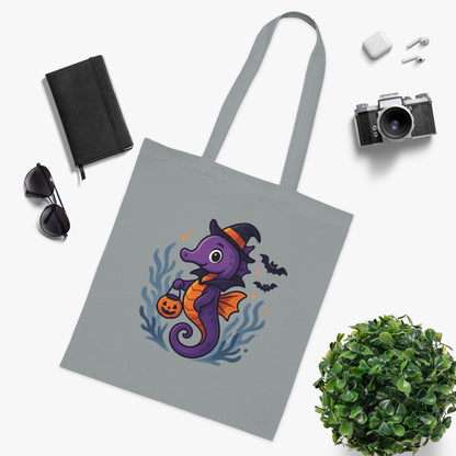 Halloween Seahorse Tote Bag