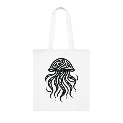 Tribal Tattoo Jellyfish Tote Bag