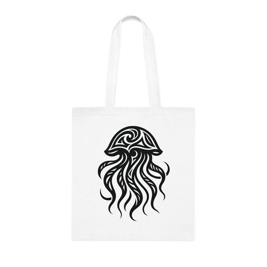 Tribal Tattoo Jellyfish Tote Bag