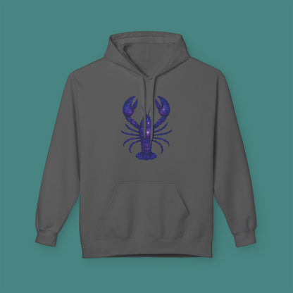 Cosmic Galaxy Lobster Fleece Unisex Hoodie