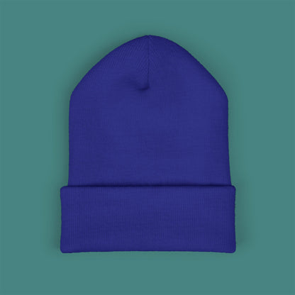 Geometric Polygon Crab Embroidered Beanie