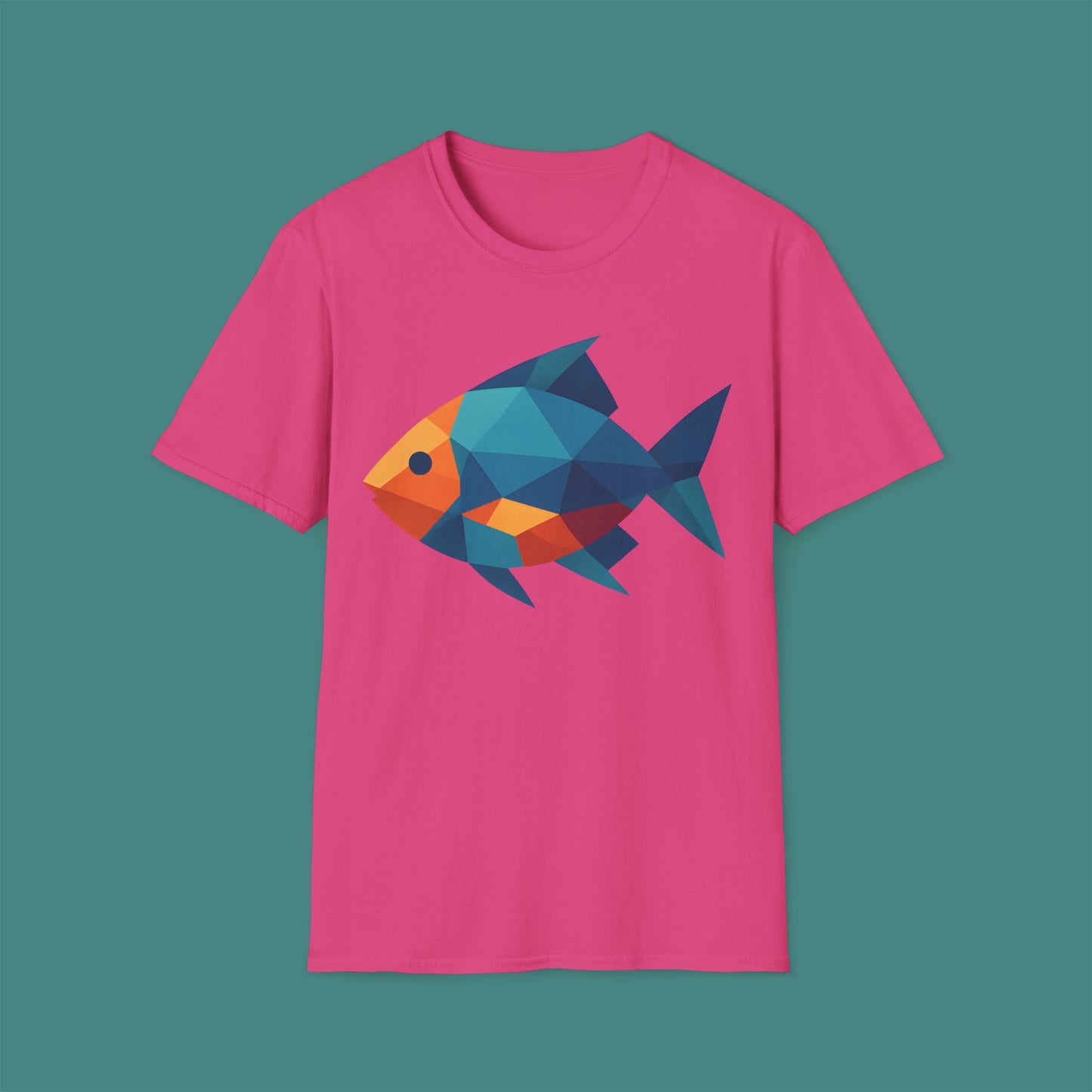 Geometric Polygon Fish Unisex T-Shirt