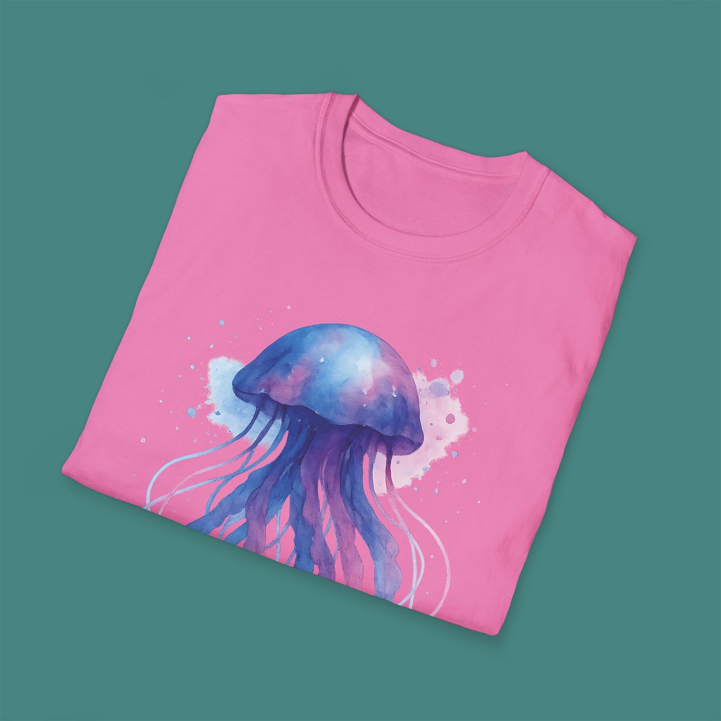 Watercolor Splash Jellyfish Unisex T-Shirt