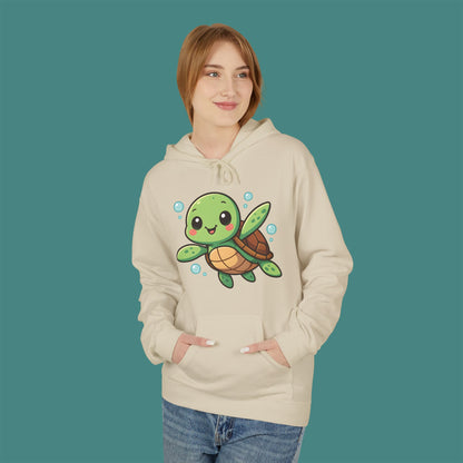 Cartoon Cute Turtle Fleece Unisex Hoodie
