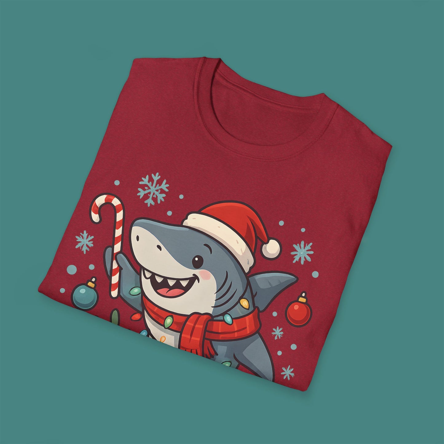 Christmas Shark Unisex T-Shirt