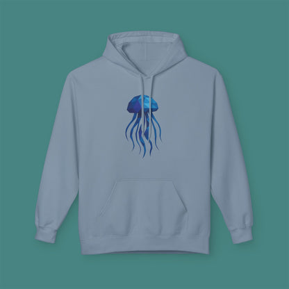 Geometric Polygon Jellyfish Fleece Unisex Hoodie