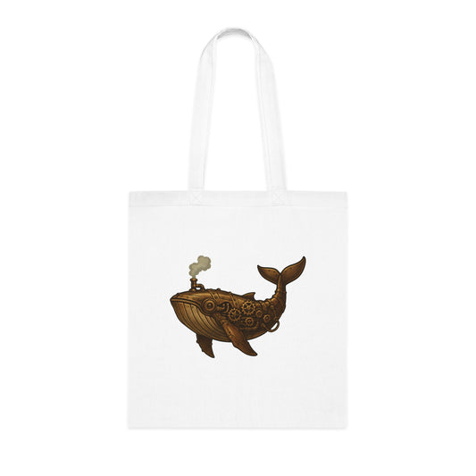 Steampunk Mechanical Whale Tote Bag