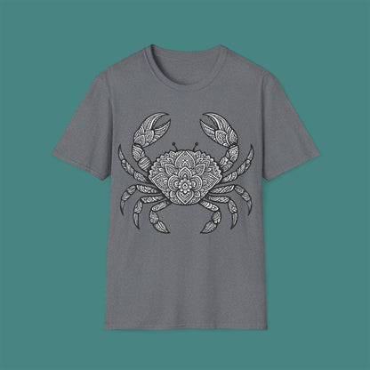 Intricate Mandala Crab Unisex T-Shirt