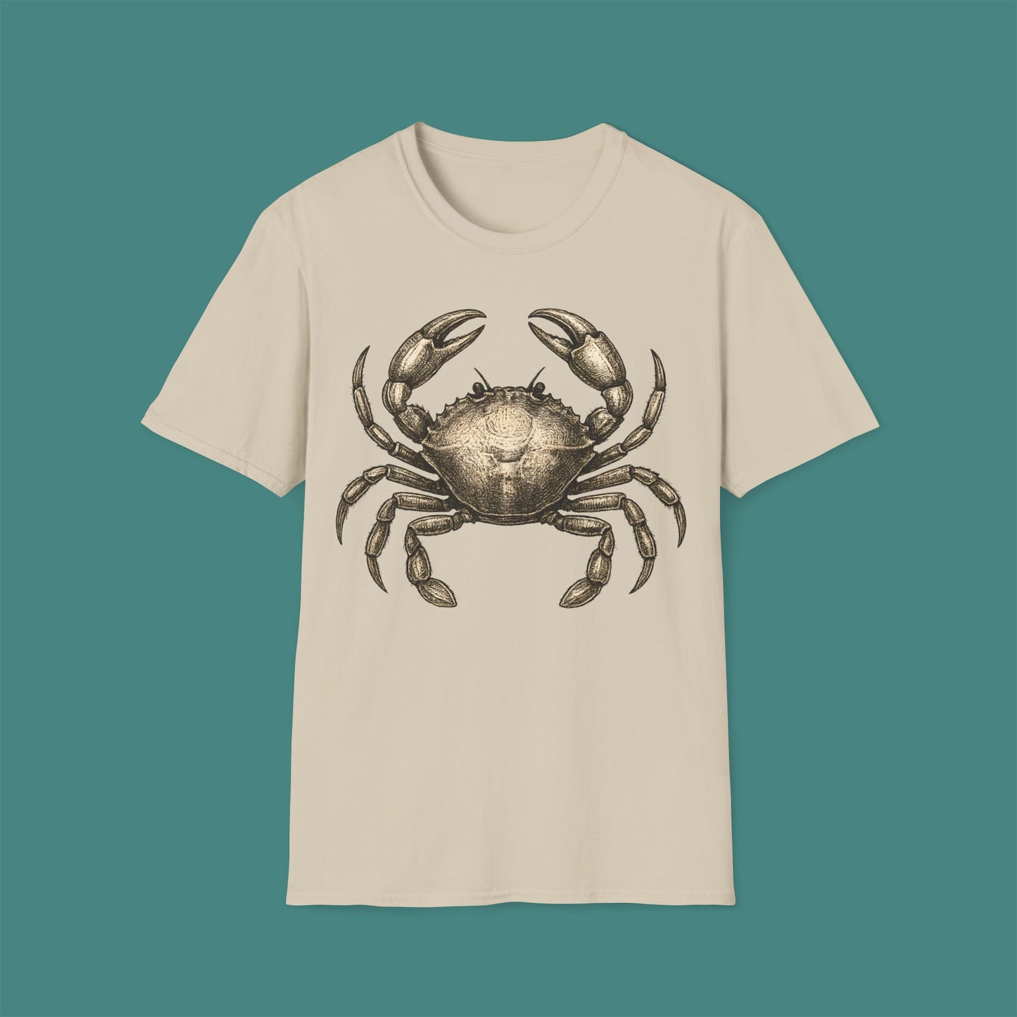 Vintage Etching Crab Unisex T-Shirt