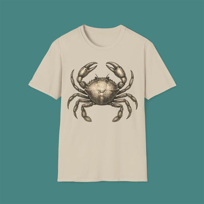 Vintage Etching Crab Unisex T-Shirt