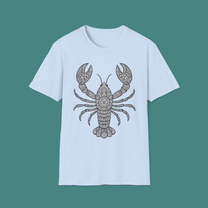 Intricate Mandala Lobster Unisex T-Shirt