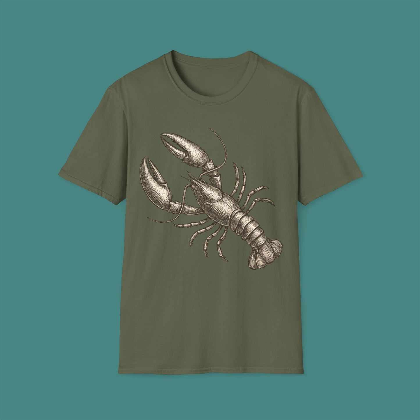 Vintage Etching Lobster Unisex T-Shirt
