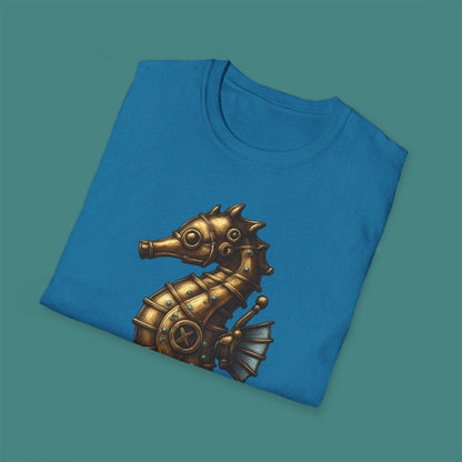Steampunk Mechanical Seahorse Unisex T-Shirt