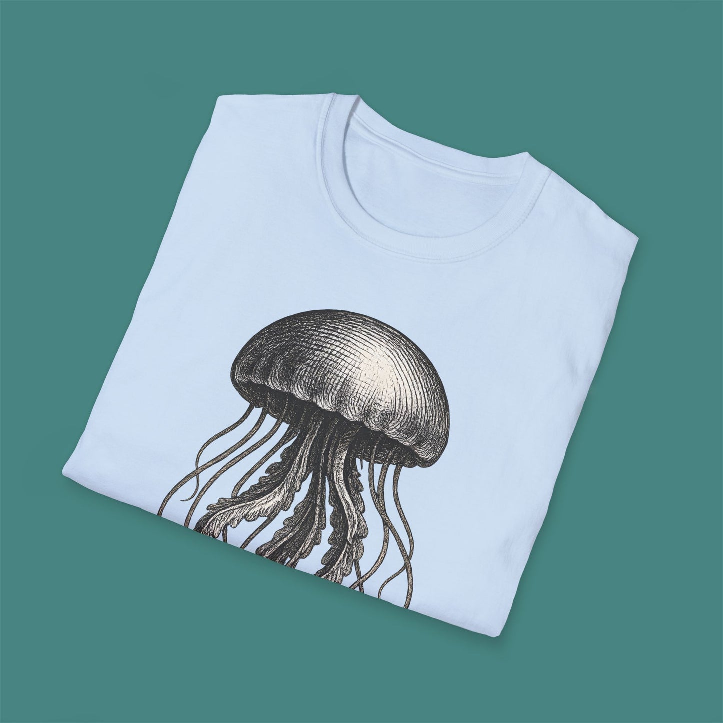 Vintage Etching Jellyfish Unisex T-Shirt
