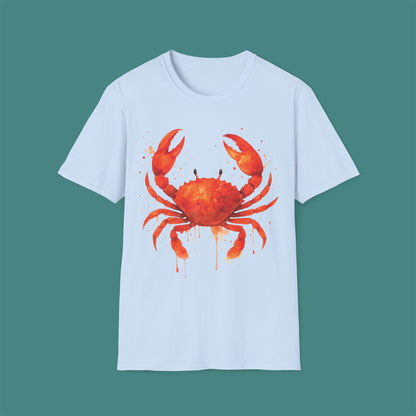 Watercolor Splash Crab Unisex T-Shirt