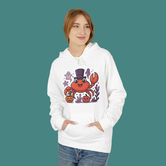 Halloween Crab Fleece Unisex Hoodie