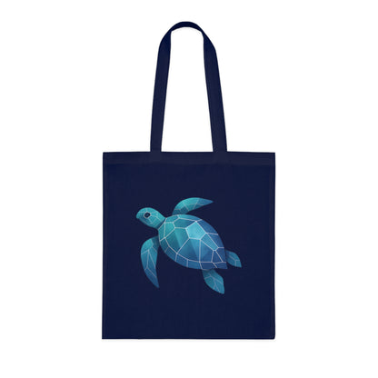 Geometric Polygon Turtle Tote Bag