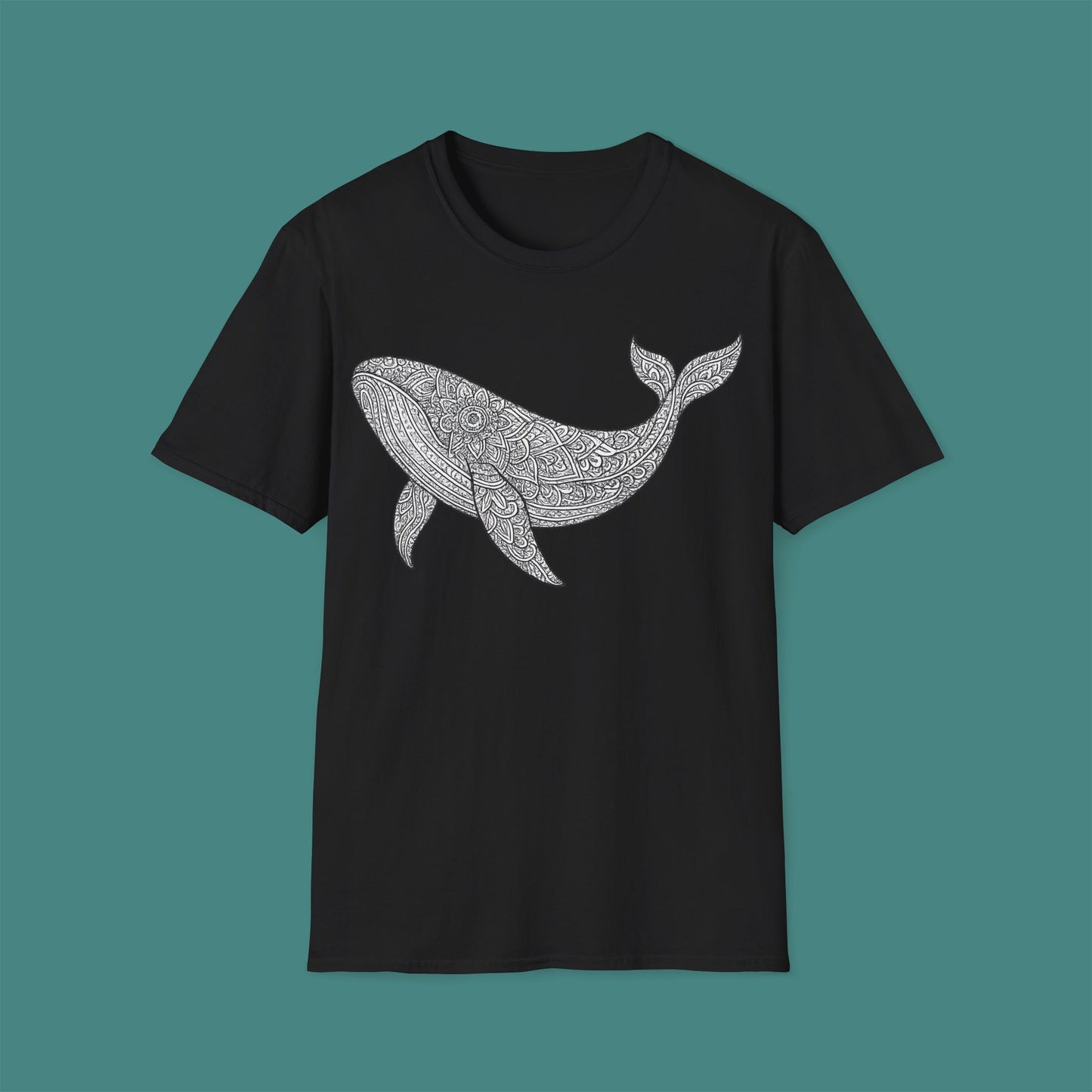 Intricate Mandala Whale Unisex T-Shirt