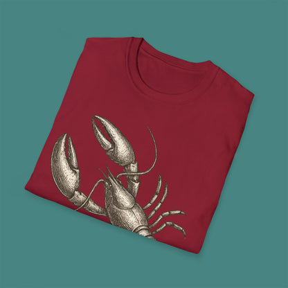 Vintage Etching Lobster Unisex T-Shirt