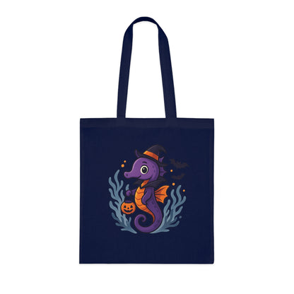 Halloween Seahorse Tote Bag